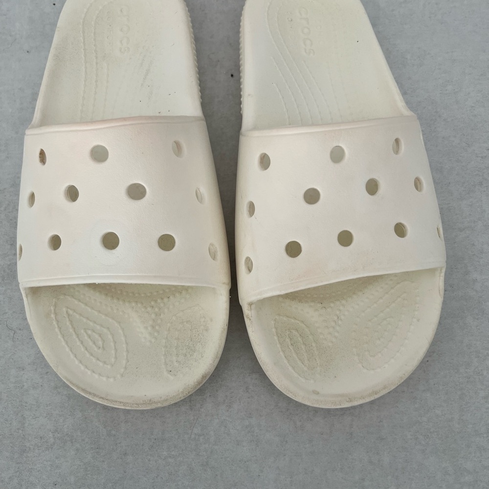 CROCS Classic Slide Sandals White W 9  M 7